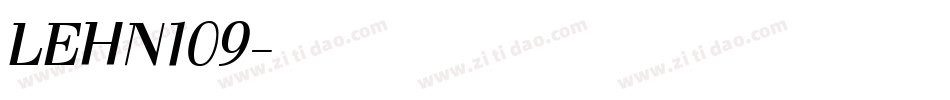 LEHN109字体转换