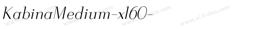 KabinaMedium-xl60字体转换