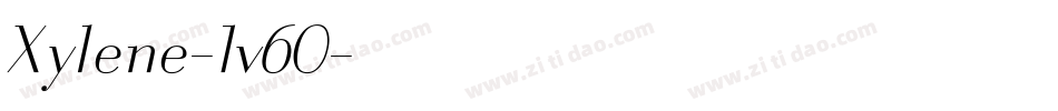 Xylene-1v60字体转换
