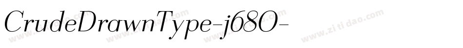 CrudeDrawnType-j68O字体转换