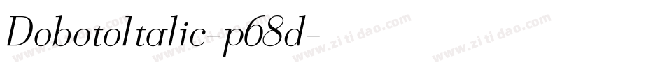 DobotoItalic-p68d字体转换