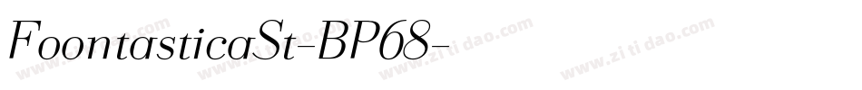 FoontasticaSt-BP68字体转换