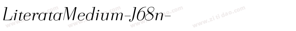LiterataMedium-J68n字体转换