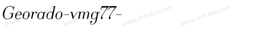 Georado-vmg77字体转换