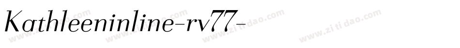 Kathleeninline-rv77字体转换