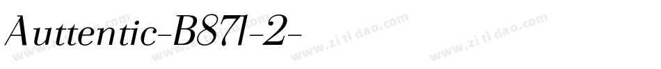 Auttentic-B87l-2字体转换