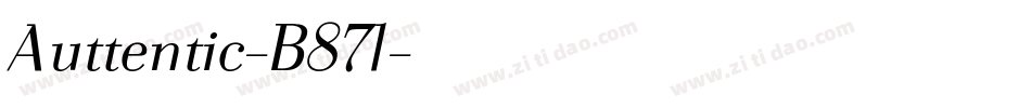 Auttentic-B87l字体转换