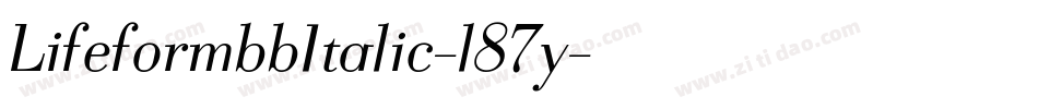 LifeformbbItalic-l87y字体转换