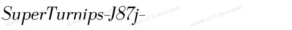SuperTurnips-J87j字体转换