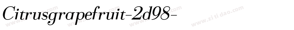 Citrusgrapefruit-2d98字体转换