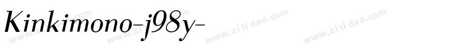 Kinkimono-j98y字体转换