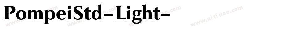 PompeiStd-Light字体转换