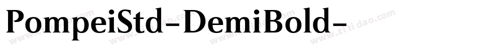 PompeiStd-DemiBold字体转换