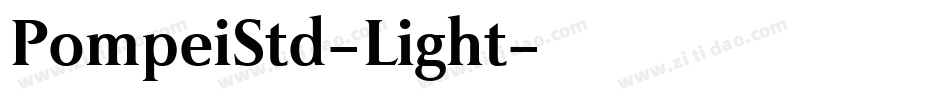 PompeiStd-Light字体转换