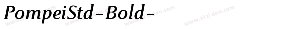 PompeiStd-Bold字体转换