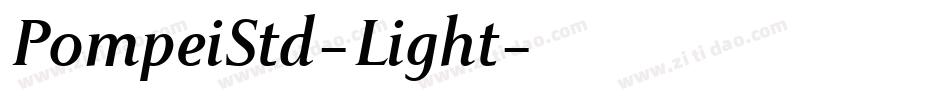 PompeiStd-Light字体转换