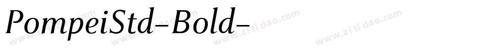 PompeiStd-Bold字体转换