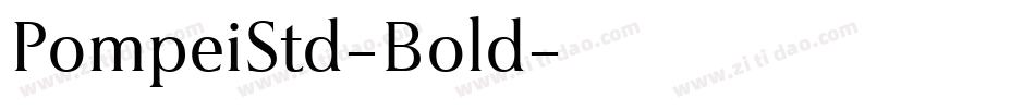 PompeiStd-Bold字体转换