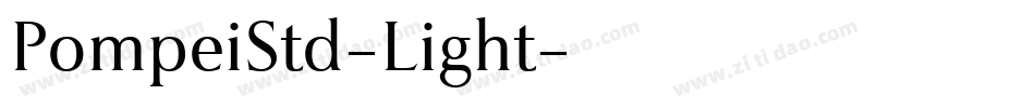 PompeiStd-Light字体转换