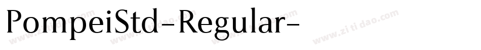 PompeiStd-Regular字体转换