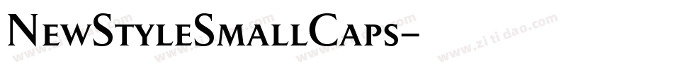 NewStyleSmallCaps字体转换