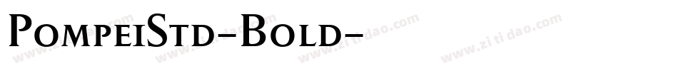 PompeiStd-Bold字体转换