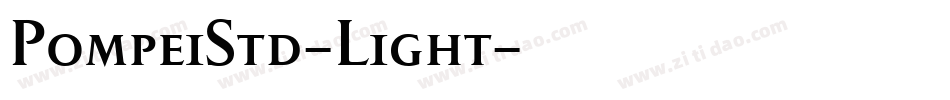 PompeiStd-Light字体转换