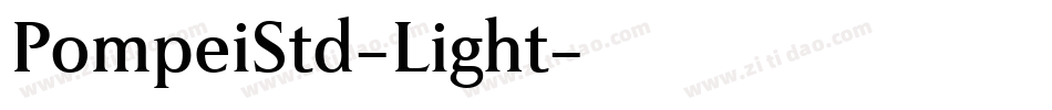 PompeiStd-Light字体转换