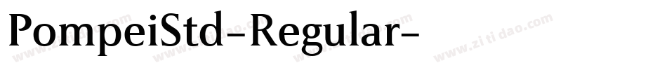 PompeiStd-Regular字体转换