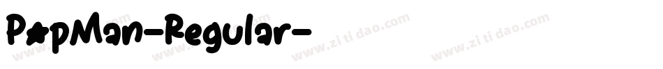 PopMan-Regular字体转换