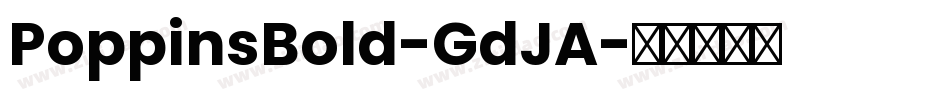 PoppinsBold-GdJA字体转换