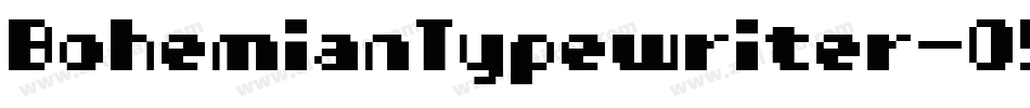 BohemianTypewriter-05a9字体转换