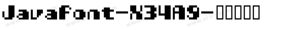 Javafont-X34A9字体转换