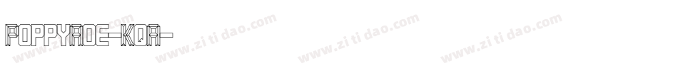 PoppyAoe-KqA字体转换
