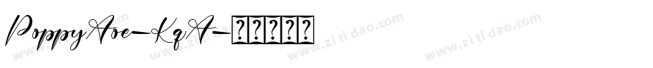 PoppyAoe-KqA字体转换