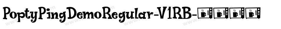 PoptyPingDemoRegular-V1RB字体转换