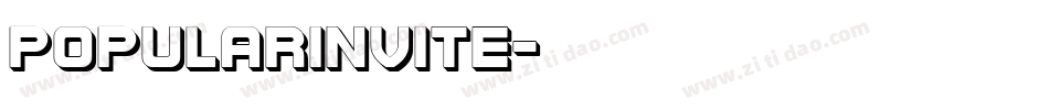 PopularInvite字体转换
