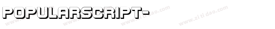 PopularScript字体转换
