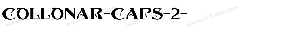 COLLONAR-CAPS-2字体转换