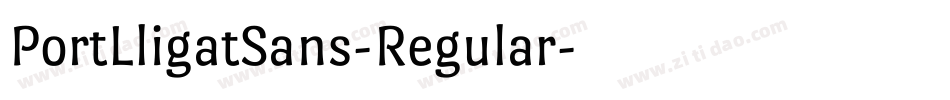 PortLligatSans-Regular字体转换