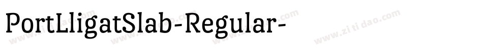 PortLligatSlab-Regular字体转换