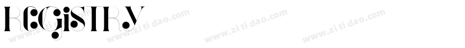 registry字体转换
