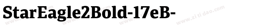 StarEagle2Bold-17eB字体转换