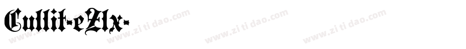 Cullit-eZlx字体转换
