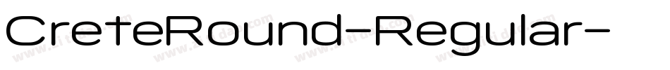 CreteRound-Regular字体转换