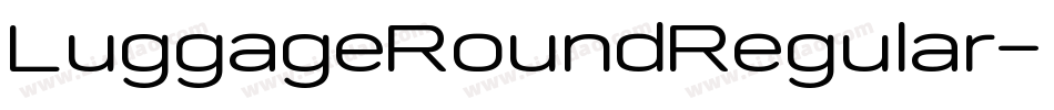 LuggageRoundRegular字体转换