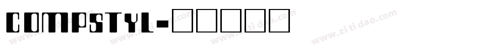 COMPSTYL字体转换