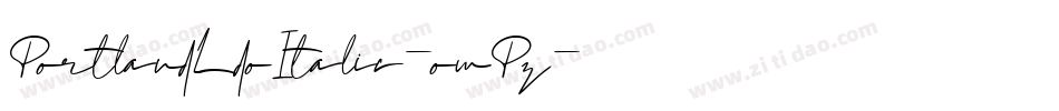 PortlandLdoItalic-owPz字体转换