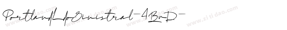 PortlandLdoSinistral-4BvD字体转换