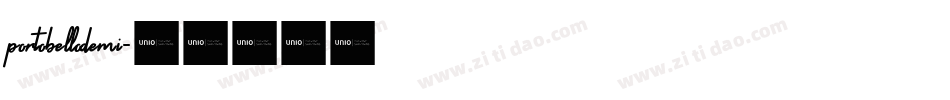 PortobelloDemi字体转换